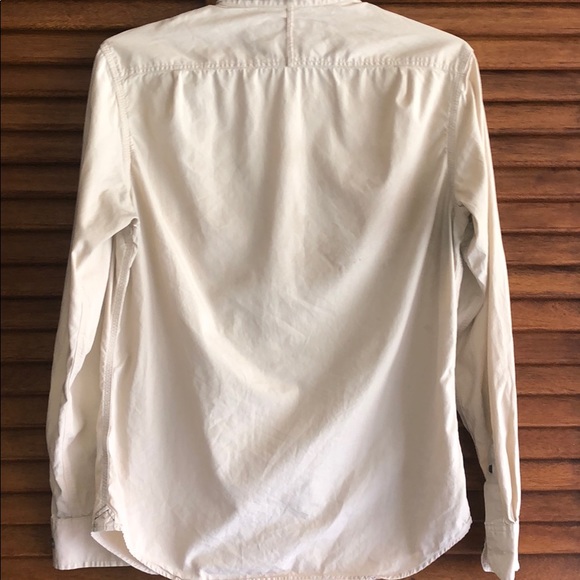 MENS BANANA REPUBLIC SMALL KHAKI DREAS SHIRT - Picture 3 of 3